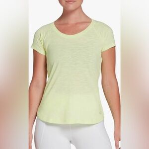 NWT. CALIA short sleeve tee Medium. Heathered neon yellow. Never worn